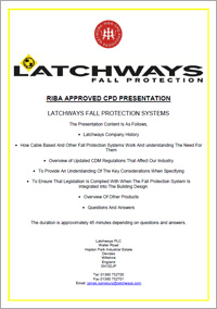 Latchways fall protection systems